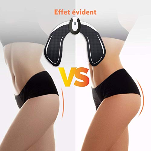 Nitoer Electroestimulador Muscular Gluteos,EMS Gluteos Estimulador,HipTrainer,Estimulador Muscular Ejercitar Gluteos USB Recargable(Hombre y Mujer)