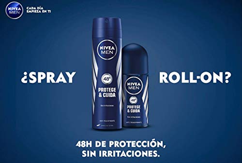 Nivea Men Protege Cuida Spray, desodorante para hombre con máxima protección 48 horas, spray antitranspirante de cuidado masculino, 0% alcohol, 1 x 200 ml Nivea Men Protege Cuida Spray, desodorante para hombre con máxima protección 48 horas, spray antitranspirante de cuidado masculino, 0% alcohol, 1 x 200 ml