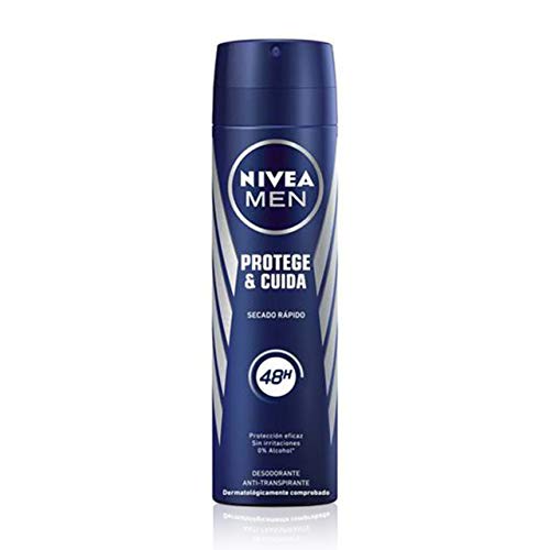 Nivea Men Protege Cuida Spray, desodorante para hombre con máxima protección 48 horas, spray antitranspirante de cuidado masculino, 0% alcohol, 1 x 200 ml Nivea Men Protege Cuida Spray, desodorante para hombre con máxima protección 48 horas, spray antitranspirante de cuidado masculino, 0% alcohol, 1 x 200 ml