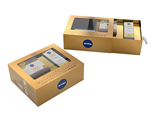 NIVEA Q10 Power Día FP30 1 x 50 ml y Serum Pearls 1 x 40 ml, tratamiento antiarrugas con protección FP30, caja de regalo con crema antiedad y sérum facial NIVEA Q10 Power Día FP30 1 x 50 ml y Serum Pearls 1 x 40 ml, tratamiento antiarrugas con protección FP30, caja de regalo con crema antiedad y sérum facial
