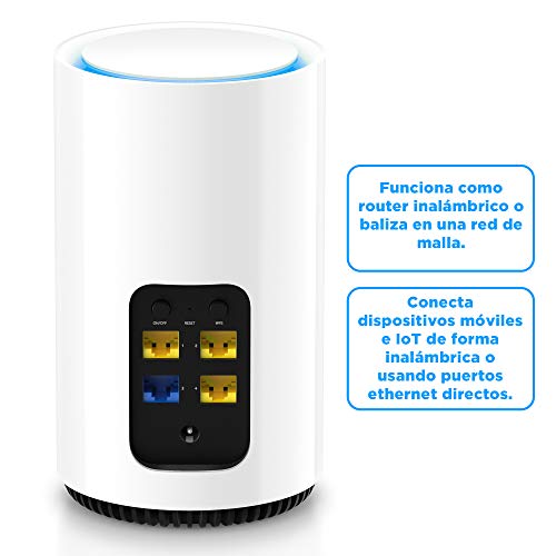 Nokia WiFi Beacon 3 – Sistema de Router Mesh – Extensor Inteligente de Cobertura WiFi Uniforme – Conexión de WiFi en Toda la casa – Sistema de Router ultrarrápido y autorrecuperable – Paq. de 2