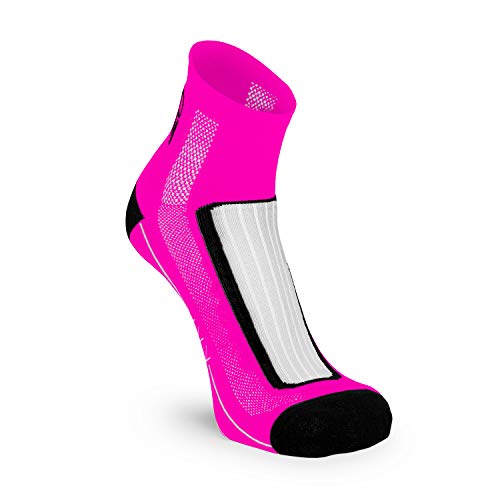 Nordhorn Quarter Pro - Calcetines deportivos para hombre y mujer, transpirables para correr, correr, fitness, ciclismo y crossfit, Primavera-verano 20., Hombre, color Rosa., tamaño 43/45 ES