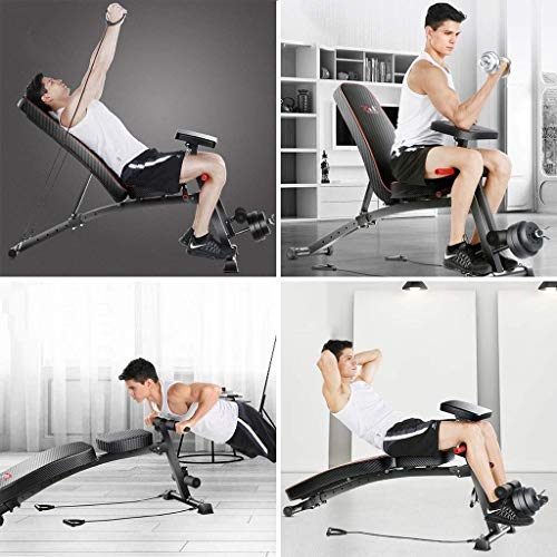 NOSSON Bancos Ajustables Taburetes con Mancuernas Tablas De Abdominales Equipo De Ejercicios Tablas Abdominales Plegables Bancos De Banco Bancos De Ejercicios Ajustables NOSSON Bancos Ajustables Taburetes con Mancuernas Tablas De Abdominales Equipo De Ejercicios Tablas Abdominales Plegables Bancos De Banco Bancos De Ejercicios Ajustables