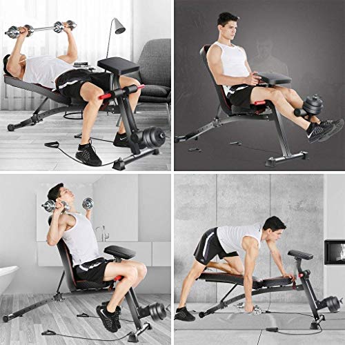 NOSSON Bancos Ajustables Taburetes con Mancuernas Tablas De Abdominales Equipo De Ejercicios Tablas Abdominales Plegables Bancos De Banco Bancos De Ejercicios Ajustables NOSSON Bancos Ajustables Taburetes con Mancuernas Tablas De Abdominales Equipo De Ejercicios Tablas Abdominales Plegables Bancos De Banco Bancos De Ejercicios Ajustables