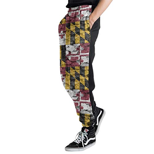 not applicable Pantalones Deportivos de Madera Vintage con Bandera de Maryland para Hombres Pantalones de chándal Suaves y cómodos Pantalones Jogger para Hombres not applicable Pantalones Deportivos de Madera Vintage con Bandera de Maryland para Hombres Pantalones de chándal Suaves y cómodos Pantalones Jogger para Hombres