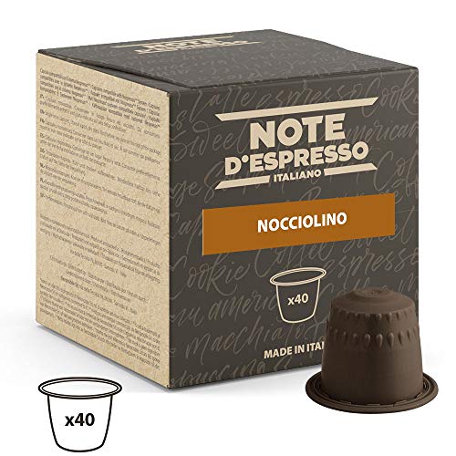 Note D'Espresso Cápsulas de Bebida Instantánea de Avellana - 40 Unidades de 7 g, Total: 280 g Note D'Espresso Cápsulas de Bebida Instantánea de Avellana - 40 Unidades de 7 g, Total: 280 g