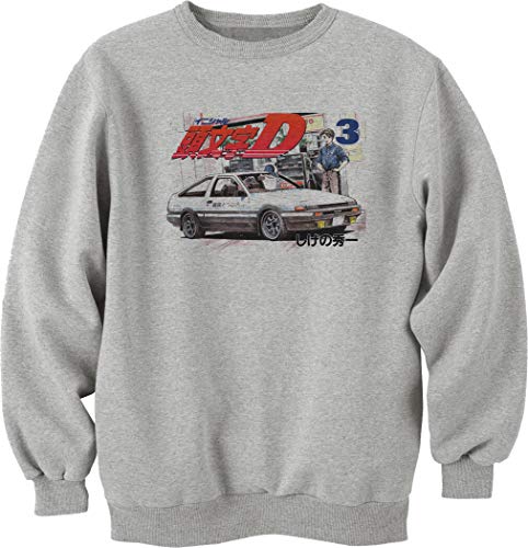 Nothingtowear Takumi Fujiwara Tofu Shop Initial D Hachi Roku Sudadera Unisex Gris XXL Nothingtowear Takumi Fujiwara Tofu Shop Initial D Hachi Roku Sudadera Unisex Gris XXL
