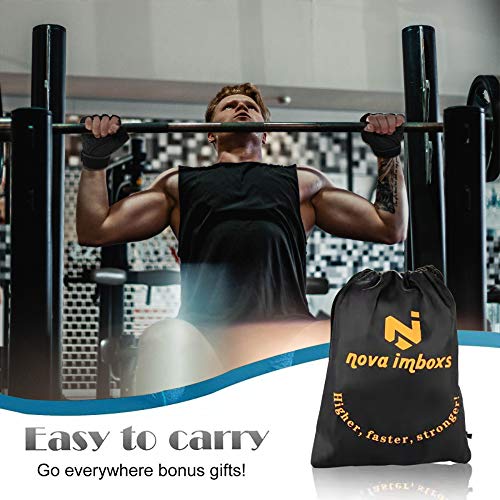 Nova imboxs Guantes Gimnasio para Hombres y Mujeres, Guantes Fitness Transpirables Antideslizantes con Muñequera para Deportivos Levantamiento de Pesas Crossfit (M) Nova imboxs Guantes Gimnasio para Hombres y Mujeres, Guantes Fitness Transpirables Antideslizantes con Muñequera para Deportivos Levantamiento de Pesas Crossfit (M)