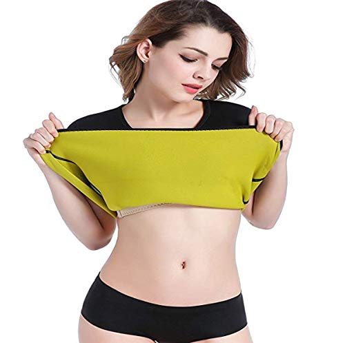 NOVECASA Camisetas Sauna Mujer Neopreno Tamaño Aumentado para Europa T-Shirt Transpirar para Sudoración Quema Grasa Faja Abdome Adelgazante (M, Camisetas) NOVECASA Camisetas Sauna Mujer Neopreno Tamaño Aumentado para Europa T-Shirt Transpirar para Sudoración Quema Grasa Faja Abdome Adelgazante (M, Camisetas)