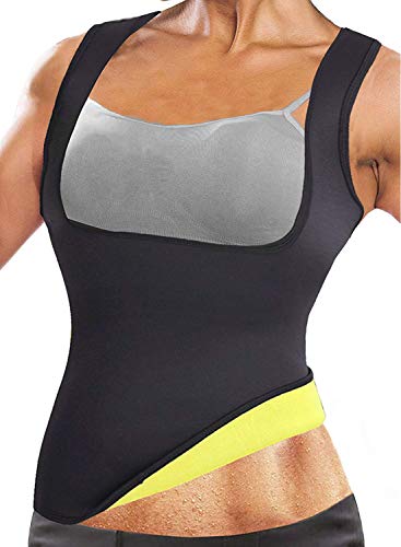 NOVECASA Chaleco Suana Mujer Neopreno Sweat Vest para Sudoración Quema Grasa Faja Abdome Adelgazante (2XL, Chaleco de Sudoración)