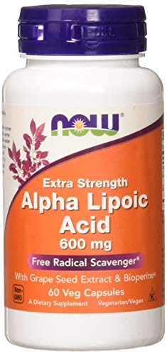 Now Foods Alpha Lipoic Acid, 600 mg - 60 Cápsulas Now Foods Alpha Lipoic Acid, 600 mg - 60 Cápsulas