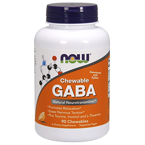 Now Foods GABA masticable con taurina, inositol y L-teanina 90 Unidades 260 g