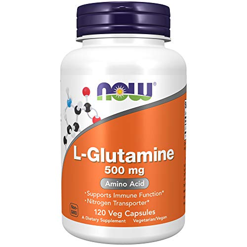 Now Foods L-Glutamine 500mg Standard - 120 Cápsulas