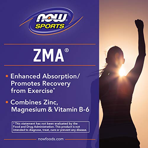 Now ZMA Suplemento de Recuperación Deportiva 180 Cápsulas 90 g