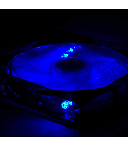 Nox Coolfan -NXCFAN120LBL- Ventilador Caja PC 120mm, 9 aspas traslúcidas, rodamientos larga duración, 4 LEDs, silencioso, conector 3 y 4 pines, color azul - negro Nox Coolfan -NXCFAN120LBL- Ventilador Caja PC 120mm, 9 aspas traslúcidas, rodamientos larga duración, 4 LEDs, silencioso, conector 3 y 4 pines, color azul - negro