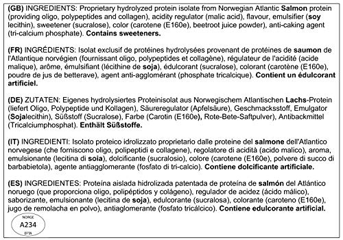 NPN Collagen protein | Proteína de colágeno | Soporte articular, cutáneo y muscular | Salmon sourched, calidad noruega premium | 10x20g Naranja mango pasión