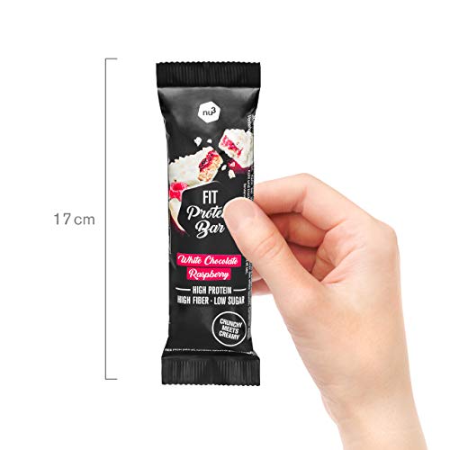 nu3 Fit Protein Bar â Barritas de proteĂna sabor chocolate blanco & frambuesas â Paquete 12x 55g â Barras proteicas sin aceite de palma â Bajo contenido de azĂșcar â Aperitivo low carb entre comidas nu3 Fit Protein Bar â Barritas de proteĂna sabor chocolate blanco & frambuesas â Paquete 12x 55g â Barras proteicas sin aceite de palma â Bajo contenido de azĂșcar â Aperitivo low carb entre comidas