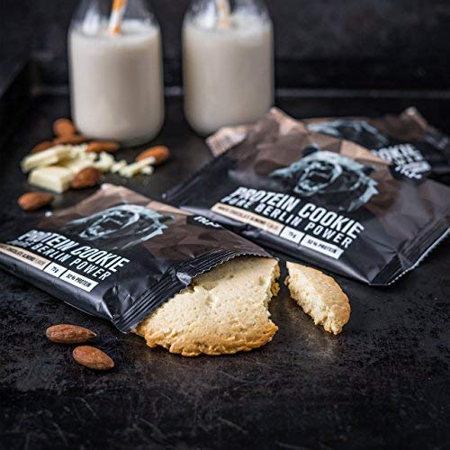 nu3 Galleta de proteína | 12 x 75g | Delicioso sabor chocolate blanco y almendras | 39g de proteína por galleta | 60% menos carbohidratos que en los bizcochos normales | Postre ideal para deportistas nu3 Galleta de proteína | 12 x 75g | Delicioso sabor chocolate blanco y almendras | 39g de proteína por galleta | 60% menos carbohidratos que en los bizcochos normales | Postre ideal para deportistas