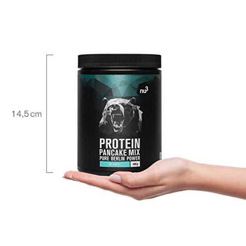 nu3 Pancakes con proteína - 400g de mezcla para tortitas sabor neutral - 28g de proteína de leche por porción - Perfecto como desayuno rápido y nutritivo - Alternativa a las barritas proteicas nu3 Pancakes con proteína - 400g de mezcla para tortitas sabor neutral - 28g de proteína de leche por porción - Perfecto como desayuno rápido y nutritivo - Alternativa a las barritas proteicas