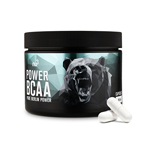 nu3 Power BCAA - 150 cápsulas - 4 g de aminoácidos en cada ración diaria - Especial para entrenamientos intensos - Correlación 2:1:1 de leucina, isoleucina y valina nu3 Power BCAA - 150 cápsulas - 4 g de aminoácidos en cada ración diaria - Especial para entrenamientos intensos - Correlación 2:1:1 de leucina, isoleucina y valina