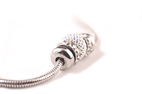 Nueva Pulsera Swarovski® para Abalorios y Charms compatibles con Pandora, 18,19,20 cm rodiada y Cierre de Clip. (20) Nueva Pulsera Swarovski® para Abalorios y Charms compatibles con Pandora, 18,19,20 cm rodiada y Cierre de Clip. (20)
