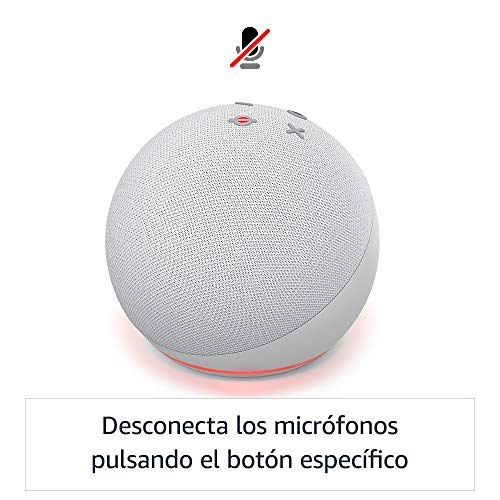 Nuevo Echo Dot (4.ª generación) | Altavoz inteligente con Alexa | Blanco