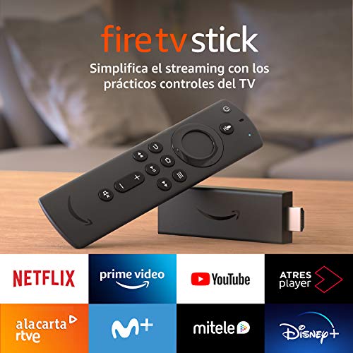 Nuevo Fire TV Stick con mando por voz Alexa (incluye controles del TV), streaming HD, modelo de 2020