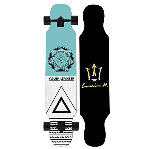 Nuevo Tipo De Monopatín Longboard, 42 Pulgadas Y 8 Capas De Arce Canadiense Longboard, Monopatín Estándar Longboard Adecuado para Adultos Y Jóvenes Principiantes