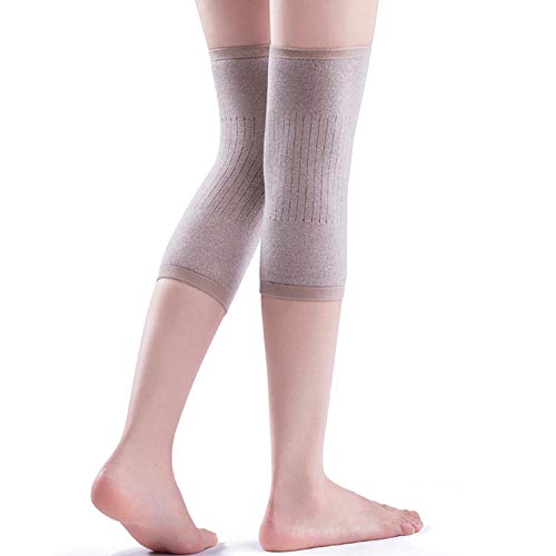 nuluxi Térmicos de Invierno Rodilleras Calentador de Pierna Rodilla Manga Calentadores Mujer Rodillera Elástica de Invierno Rodilleras Unisex de Lana de Cachemira Adecuado para Artritis, Danza y Yoga