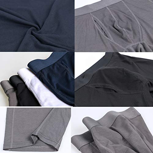 Nuofengkudu Hombre Calzoncillos Largos Deporte Antibacterial Secado RĂĄpido Boxer Ajustados ElĂĄstica Ligero Ropa Interior Pack de 4 Underwear (2 Negro/2 Azul, 2XL) Nuofengkudu Hombre Calzoncillos Largos Deporte Antibacterial Secado RĂĄpido Boxer Ajustados ElĂĄstica Ligero Ropa Interior Pack de 4 Underwear (2 Negro/2 Azul, 2XL)