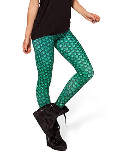 Nuofengkudu Mujer Estampados Leggins Largos Elasticos Cintura Alta Lisos Mallas Deporte Colores Hippie Transpirable Push up Yoga Pantalones (Verde Escala B,Talla única)