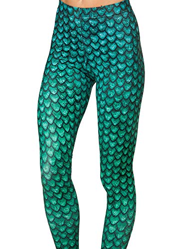 Nuofengkudu Mujer Estampados Leggins Largos Elasticos Cintura Alta Lisos Mallas Deporte Colores Hippie Transpirable Push up Yoga Pantalones (Verde Escala B,Talla única)