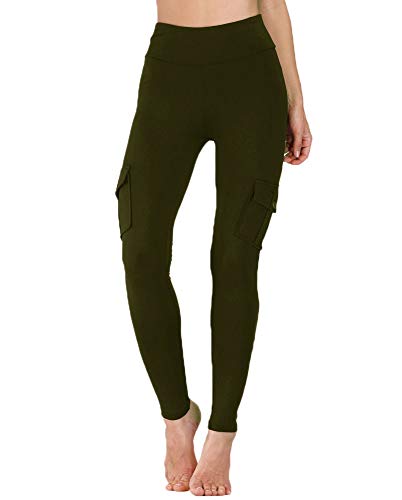 Nuofengkudu Mujer Militar Talle Alto Deportivos Leggins Push up Elasticos Running Yoga Fitness Trekking Tactico Pantalones Ejército Verde M