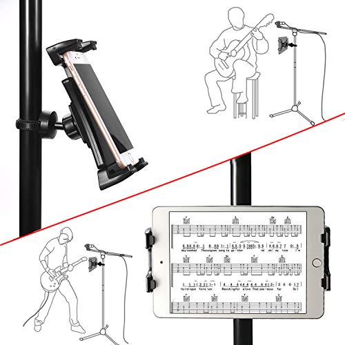 NUOMIC - Soporte para tablet para coche, reposacabezas, soporte para micrófono, bicicleta estática, treadmill, soporte giratorio de 360° para iPad Series y tablets de 4,7 a 12,9 pulgadas NUOMIC - Soporte para tablet para coche, reposacabezas, soporte para micrófono, bicicleta estática, treadmill, soporte giratorio de 360° para iPad Series y tablets de 4,7 a 12,9 pulgadas
