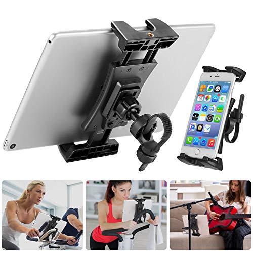 NUOMIC - Soporte para tablet para coche, reposacabezas, soporte para micrófono, bicicleta estática, treadmill, soporte giratorio de 360° para iPad Series y tablets de 4,7 a 12,9 pulgadas NUOMIC - Soporte para tablet para coche, reposacabezas, soporte para micrófono, bicicleta estática, treadmill, soporte giratorio de 360° para iPad Series y tablets de 4,7 a 12,9 pulgadas