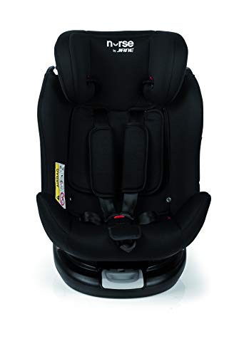 Nurse Step 360º Silla de Coche Grupo 0 1 2 3, Base Isofix Giratoria, desde el Nacimiento hasta 36 kg., Incluye Reductor, Máximo Reclinado