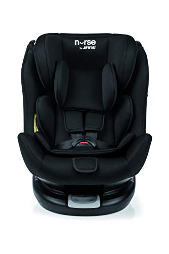 Nurse Step 360º Silla de Coche Grupo 0 1 2 3, Base Isofix Giratoria, desde el Nacimiento hasta 36 kg., Incluye Reductor, Máximo Reclinado