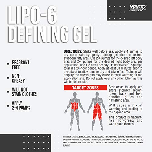 Nutrex Lipo 6 Defining Gel - 120 ml.