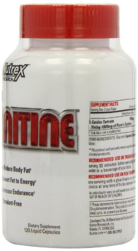 Nutrex Research Lipo-6 Carnitine Standard - 120 Cápsulas