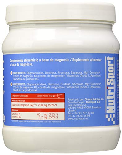 NUTRI-SPORT - MAGNESIO PURE VIT C+B6 400g NUTRISPORT NUTRI-SPORT - MAGNESIO PURE VIT C+B6 400g NUTRISPORT