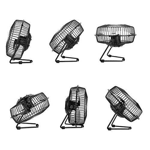 NUZAMAS Mini ventilador USB con panel solar de 3 W 6 V para camping, caravana, yate, invernadero, casita de pollo, ventilador NUZAMAS Mini ventilador USB con panel solar de 3 W 6 V para camping, caravana, yate, invernadero, casita de pollo, ventilador