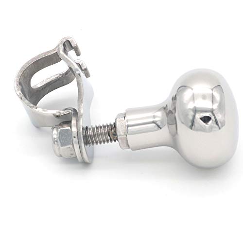 NUZAMAS Pomo para volante de barco de acero inoxidable 316 para deportes marinos, barcos, yates, volantes, giratorios, maniobrar NUZAMAS Pomo para volante de barco de acero inoxidable 316 para deportes marinos, barcos, yates, volantes, giratorios, maniobrar