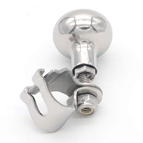 NUZAMAS Pomo para volante de barco de acero inoxidable 316 para deportes marinos, barcos, yates, volantes, giratorios, maniobrar NUZAMAS Pomo para volante de barco de acero inoxidable 316 para deportes marinos, barcos, yates, volantes, giratorios, maniobrar