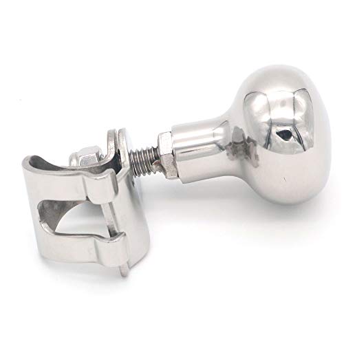 NUZAMAS Pomo para volante de barco de acero inoxidable 316 para deportes marinos, barcos, yates, volantes, giratorios, maniobrar NUZAMAS Pomo para volante de barco de acero inoxidable 316 para deportes marinos, barcos, yates, volantes, giratorios, maniobrar