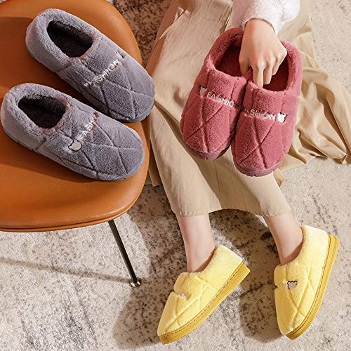 Nwarmsouth Verano e Invierno/Pantuflas cómodas,Zapatos caseros de algodón con tacón de Bolsa, Pantuflas cálidas de Suela Gruesa-Gris_42-43,Zapatos de casa con Suela antides Nwarmsouth Verano e Invierno/Pantuflas cómodas,Zapatos caseros de algodón con tacón de Bolsa, Pantuflas cálidas de Suela Gruesa-Gris_42-43,Zapatos de casa con Suela antides