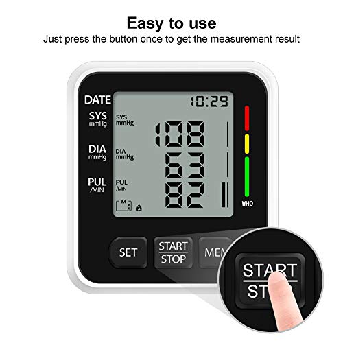 NWOUIIAY Tensiómetro de Brazo Eléctrico Digital con Monitoreo de Arritmia Memorias de 2 Usuarios(2 * 99) Gran Pantalla LCD Brazalete 22-42cm Negro NWOUIIAY Tensiómetro de Brazo Eléctrico Digital con Monitoreo de Arritmia Memorias de 2 Usuarios(2 * 99) Gran Pantalla LCD Brazalete 22-42cm Negro