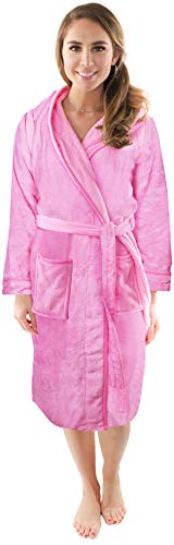 NY Threads Lujo Bata de Forro con Capucha para Mujer - Batas De Estar En Casa de Súper Suave (Medium, Rosa) NY Threads Lujo Bata de Forro con Capucha para Mujer - Batas De Estar En Casa de Súper Suave (Medium, Rosa)