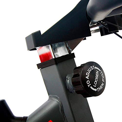 Nyana Fit | Bicicleta Spinning Spinfit Pro Indoor | Silenciosa | Frecuencia Cardiaca | Volante Inercia 8Kg | Pantalla LCD | Altura Ajustable