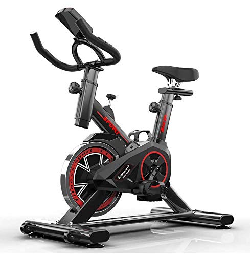 NYANGLI Bicicleta De Ejercicio,Bicicleta De Fitness Cubierta,Bicicleta De Ejercicio Profesional Ajustable con Pantalla LCD,Equipo De Entrenamiento De Entrenamiento Cómodo Cojín Sillín…