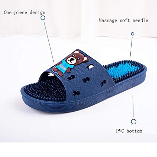 NYKK Chanclas Ducha Baño del Deslizador de Las Sandalias de acupresión Masaje Sandalias de Masaje Zapatos de Secado rápido Zapatillas de baño Ducha Ducha Chancletas (Color : A, Size : 41)